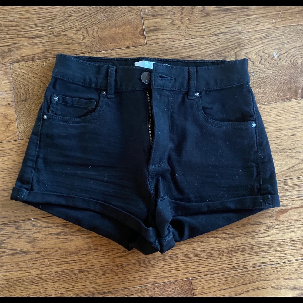 Retro High Waist Jean Shorts